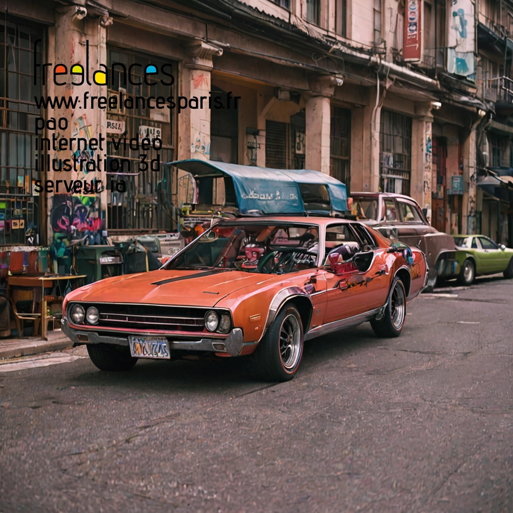 Pao mise en page internet vidéo illustration 3d serveur IA générative AI freelance paris studio de création magazines bhw79jt0